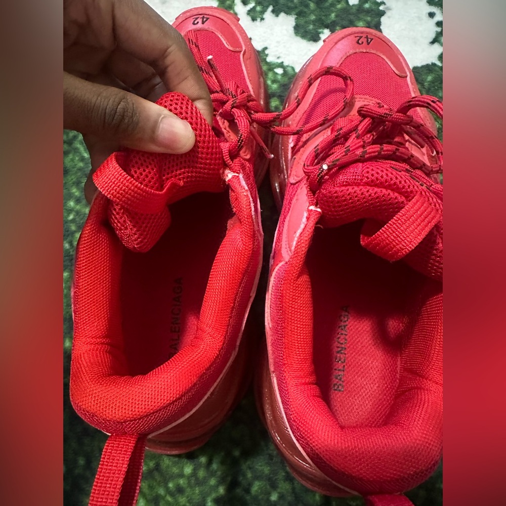 Red Balenciaga Triple S - Picture 6 of 6